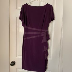 American Living women’s midi dark purple dress